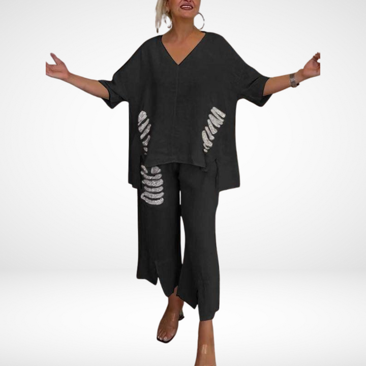 Briella Elegant Two-Piece Summer Set Summer Sets — Céline de Montréal — view 6