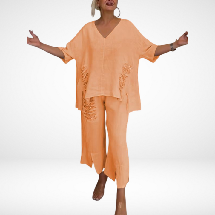 Briella Elegant Two-Piece Summer Set Summer Sets — Céline de Montréal — view 8