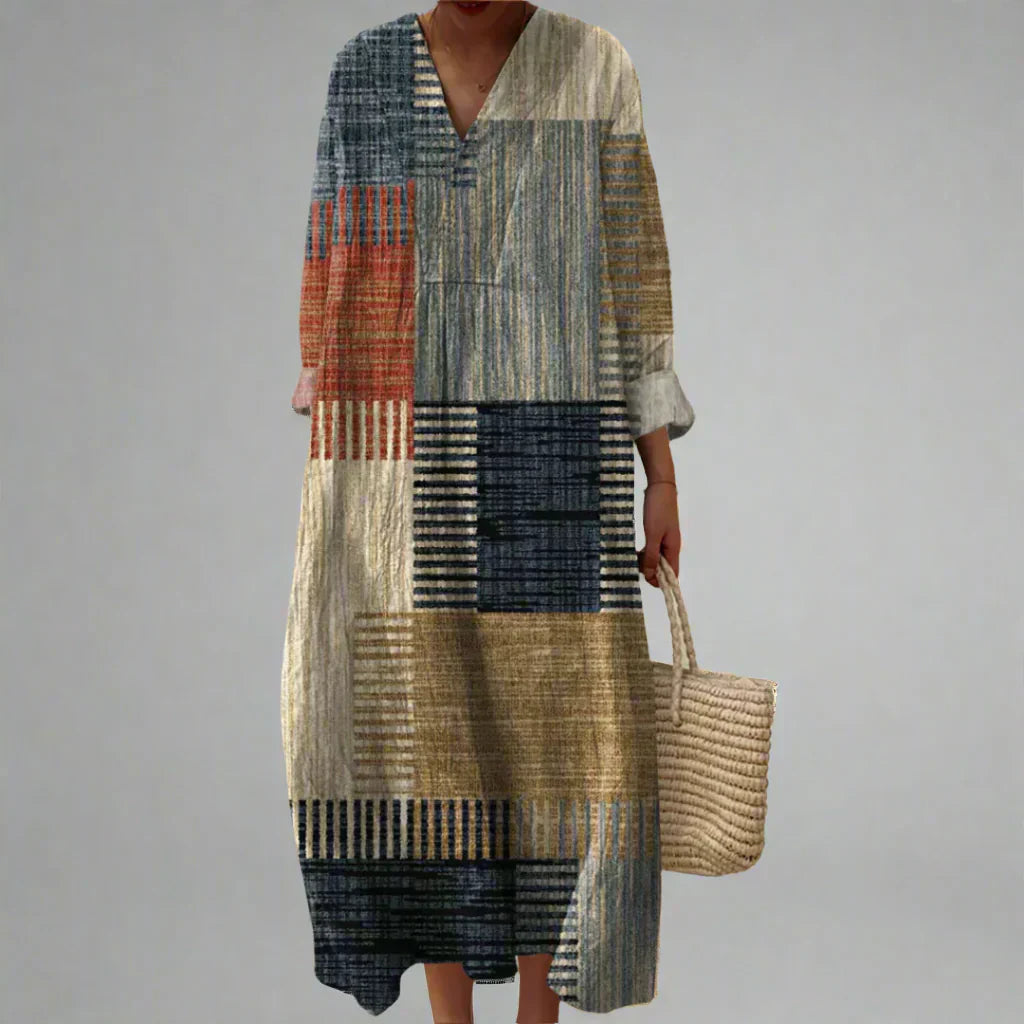Iris Geometric Dress Dresses — Céline de Montréal