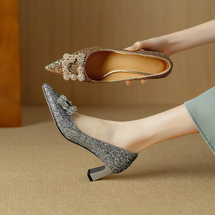 Gloria Glitter Pumps Pumps — Céline de Montréal — view 20