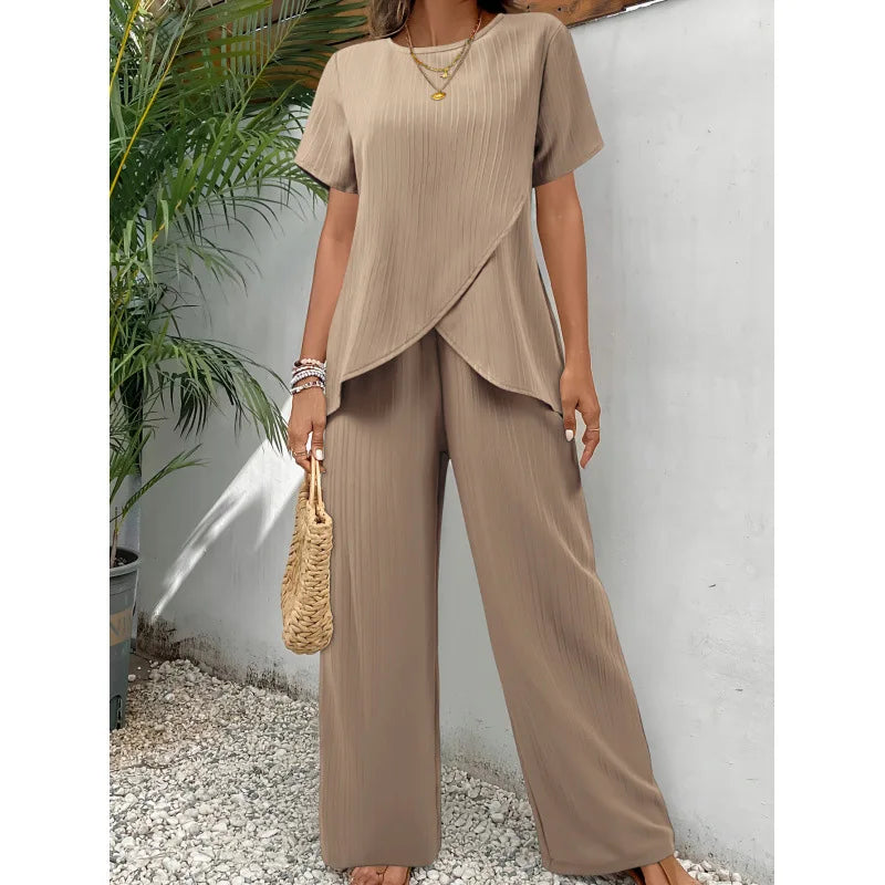Lorrina Elegant Soft Two-Piece Set Two-Piece Sets — Céline de Montréal — view 2