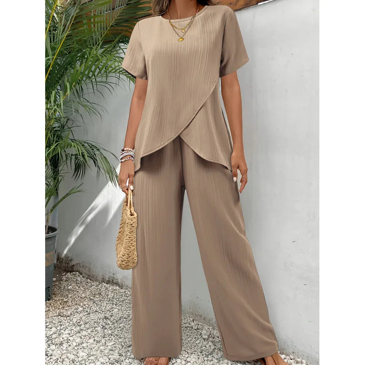 Lorrina Elegant Soft Two-Piece Set Two-Piece Sets — Céline de Montréal — view 2