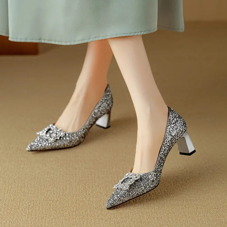 Gloria Glitter Pumps Pumps — Céline de Montréal — view 8
