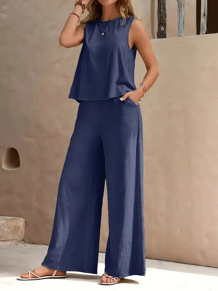 Danielle Sleeveless Two-Piece Set Two-Piece Sets — Céline de Montréal — view 6