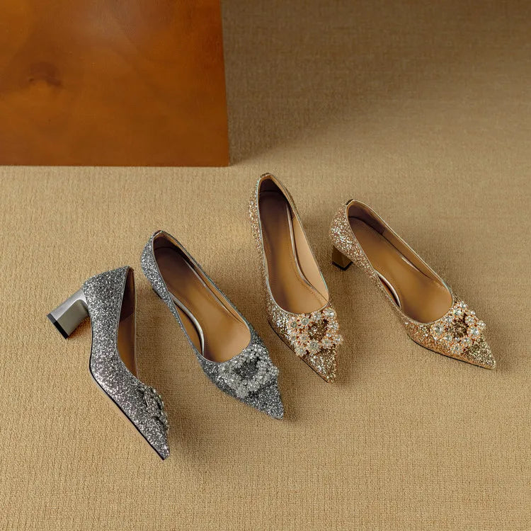 Gloria Glitter Pumps Pumps — Céline de Montréal — view 22