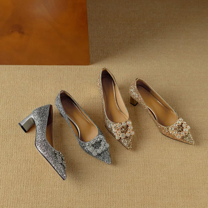 Gloria Glitter Pumps Pumps — Céline de Montréal — view 22