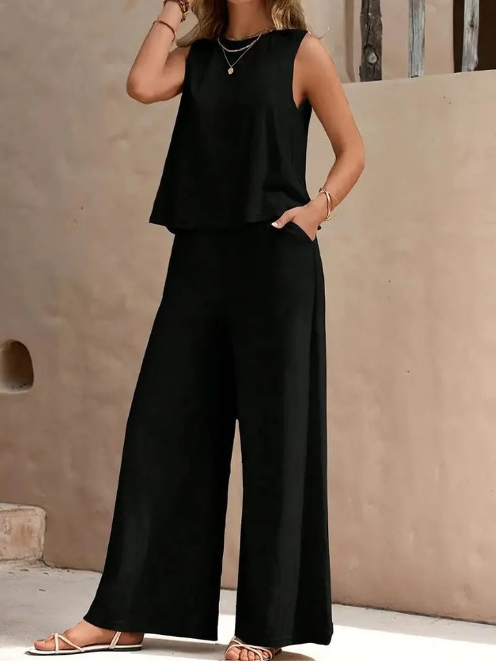 Danielle Sleeveless Two-Piece Set Two-Piece Sets — Céline de Montréal — view 7