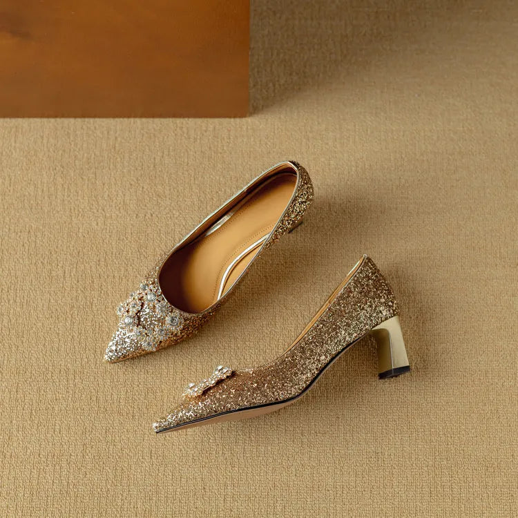 Gloria Glitter Pumps Pumps — Céline de Montréal — view 6