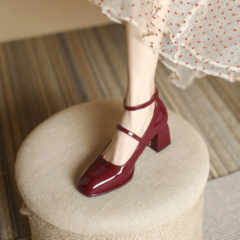Elegant Ankle-Strap Pumps Pumps — Céline de Montréal