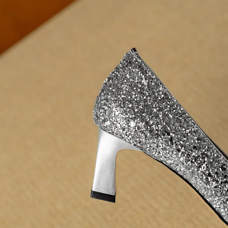 Gloria Glitter Pumps Pumps — Céline de Montréal — view 17