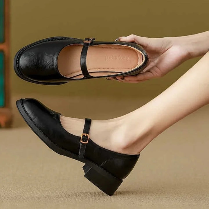 Classic Comfort Mary Janes Made Of Leather Mary Janes — Céline de Montréal — view 3