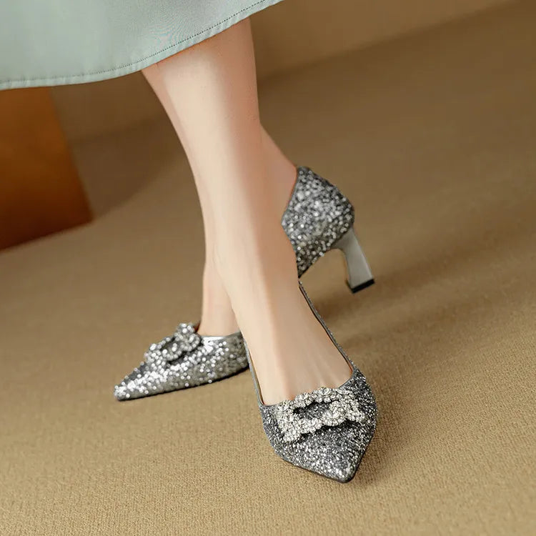 Gloria Glitter Pumps Pumps — Céline de Montréal — view 9