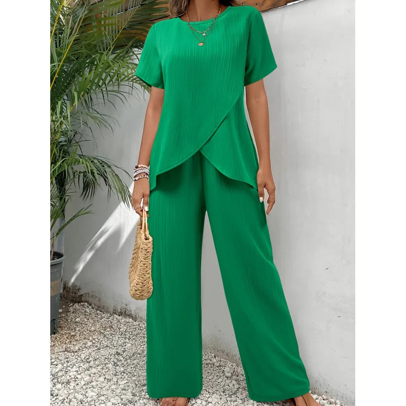 Lorrina Elegant Soft Two-Piece Set Two-Piece Sets — Céline de Montréal