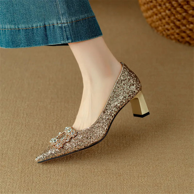 Gloria Glitter Pumps Pumps — Céline de Montréal — view 3