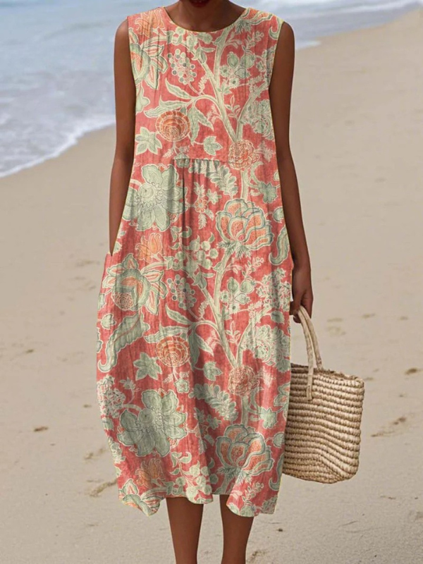 Beth Floral Midi Dress Midi Dresses — Céline de Montréal