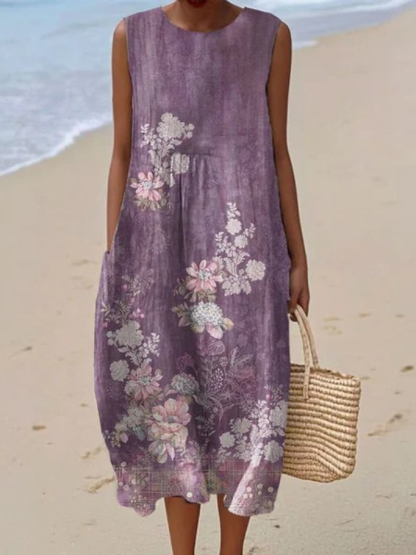 Ruby Floral Midi Dress Midi Dresses — Céline de Montréal