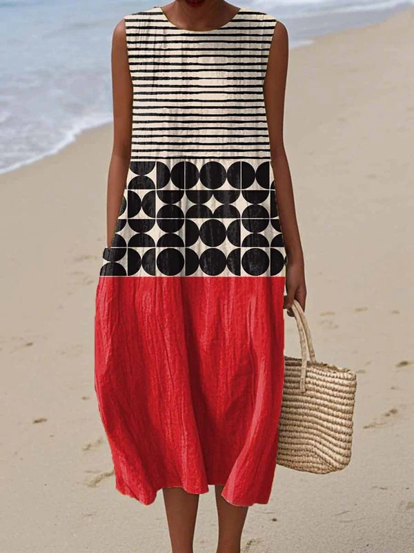 Jane Colorblock Midi Dress Midi Dresses — Céline de Montréal