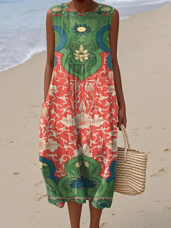 Vera Bohemian Midi Dress Midi Dresses — Céline de Montréal