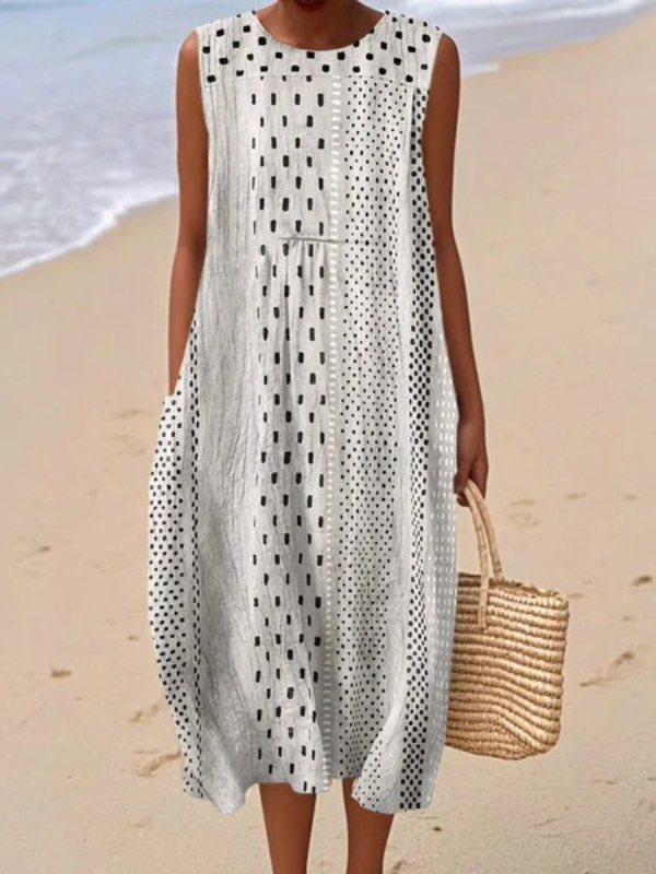 Paige Polka Midi Dress Midi Dresses — Céline de Montréal