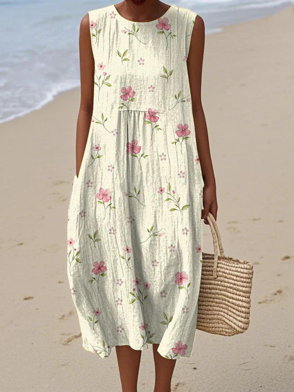Dawn Blossom Midi Dress Midi Dresses — Céline de Montréal