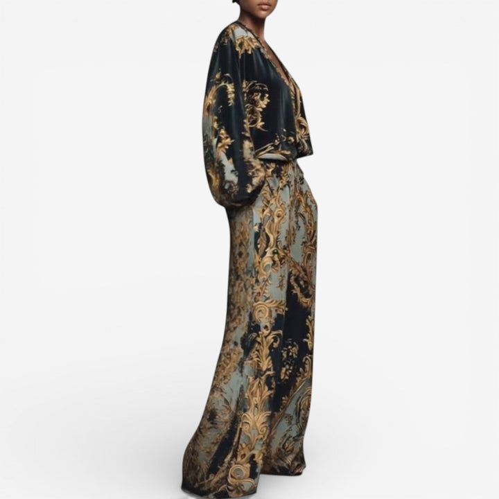 Maureen Elegant Printed Set Co-Ord Sets — Céline de Montréal — view 2
