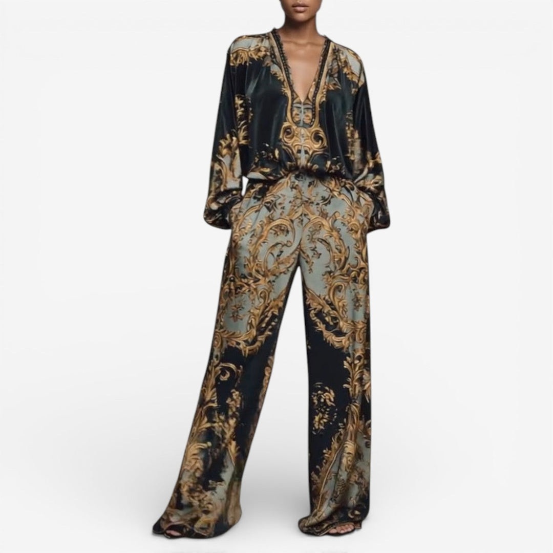 Maureen Elegant Printed Set Co-Ord Sets — Céline de Montréal