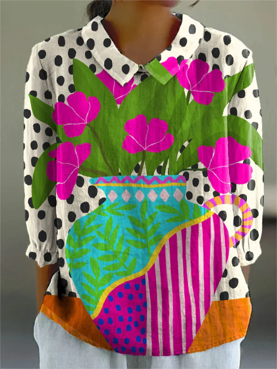 Eden Artistic Bloom Blouse Blouses — Céline de Montréal