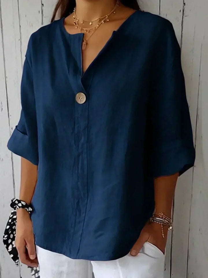 Nayla| Women Casual V-Neck Blouse Blouses — Céline de Montréal — view 6
