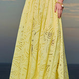 Larissa™ Embroidered Top & High-Waist Maxi Skirt Set | Elegant Two Piece Outfit