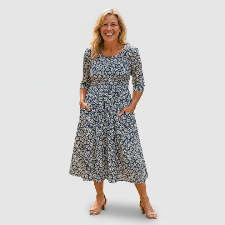 Blanche Midi Dresses — Céline de Montréal
