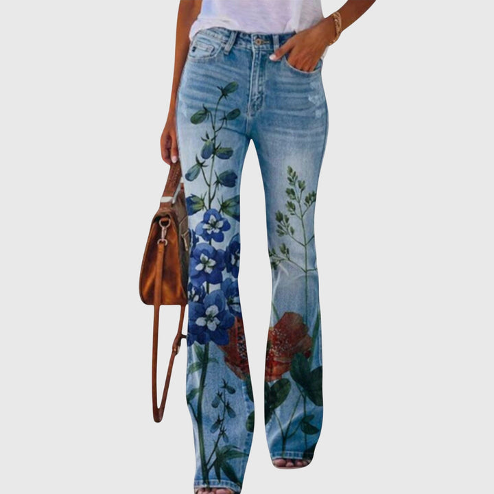 Women Pants with Flowers Pants — Céline de Montréal — view 6