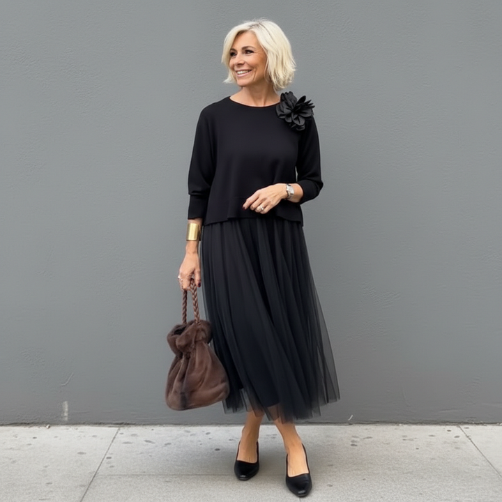 Emmie Elegant Two-Piece Set Two-Piece Sets — Céline de Montréal — view 3