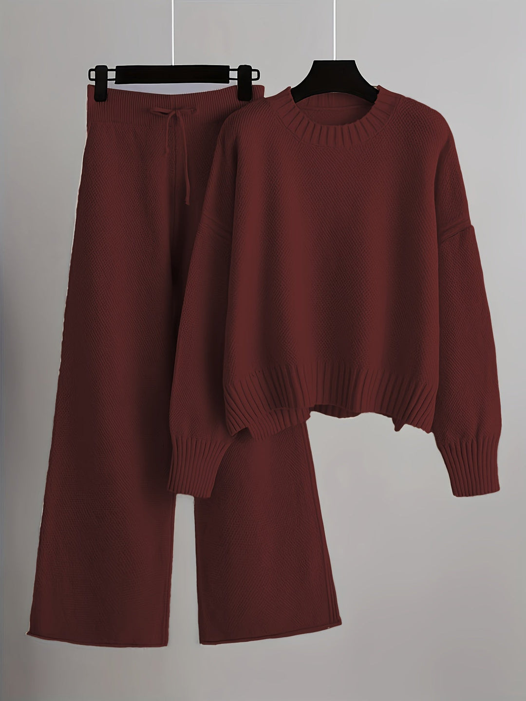 Emily Cozy Knit Loungewear Set Loungewear Sets — Céline de Montréal — view 5
