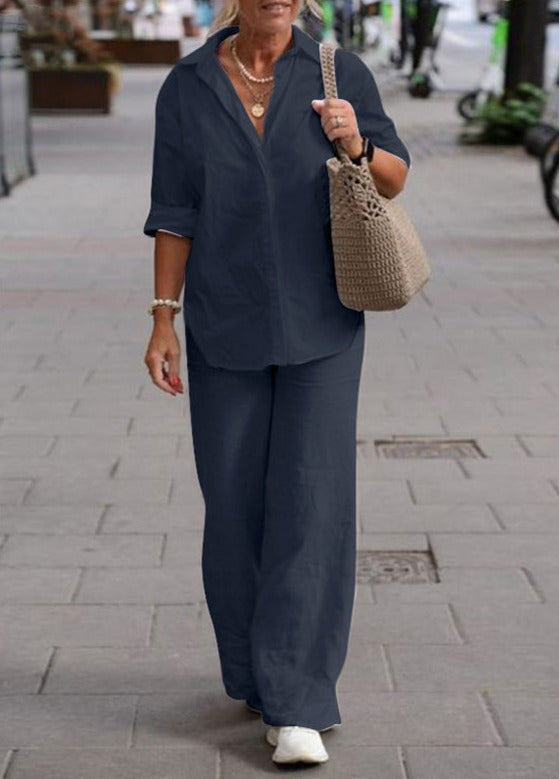 Denice Elegant Casual Two Piece Set Two-Piece Sets — Céline de Montréal — view 3
