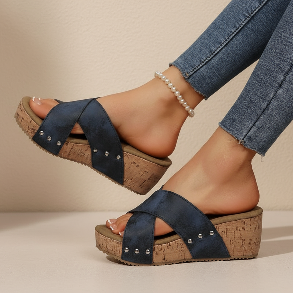 Oakley Wedge Sandals — Céline de Montréal — view 2