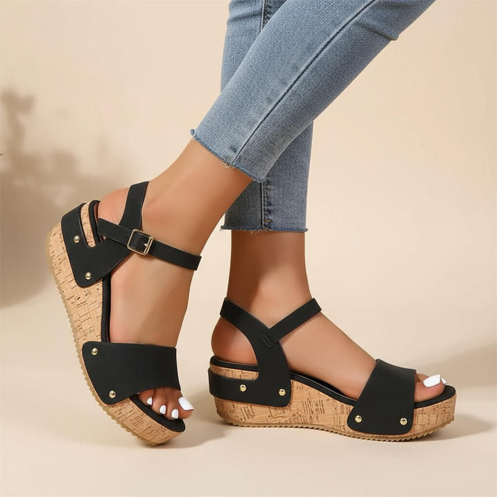 Daniela Wedge Sandals — Céline de Montréal — view 2