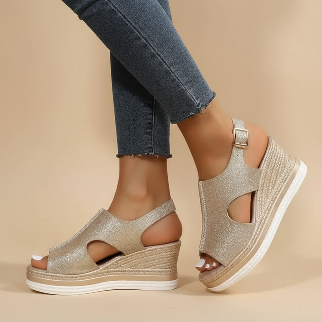 Maeve Wedge Sandals — Céline de Montréal — view 2