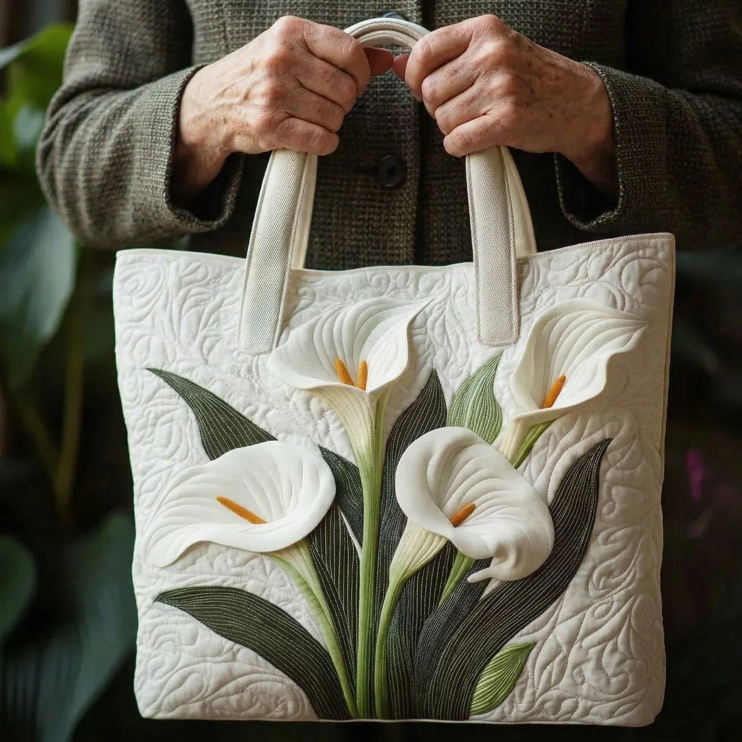 White Calla Lilies Handmade Bags — Céline de Montréal — view 2