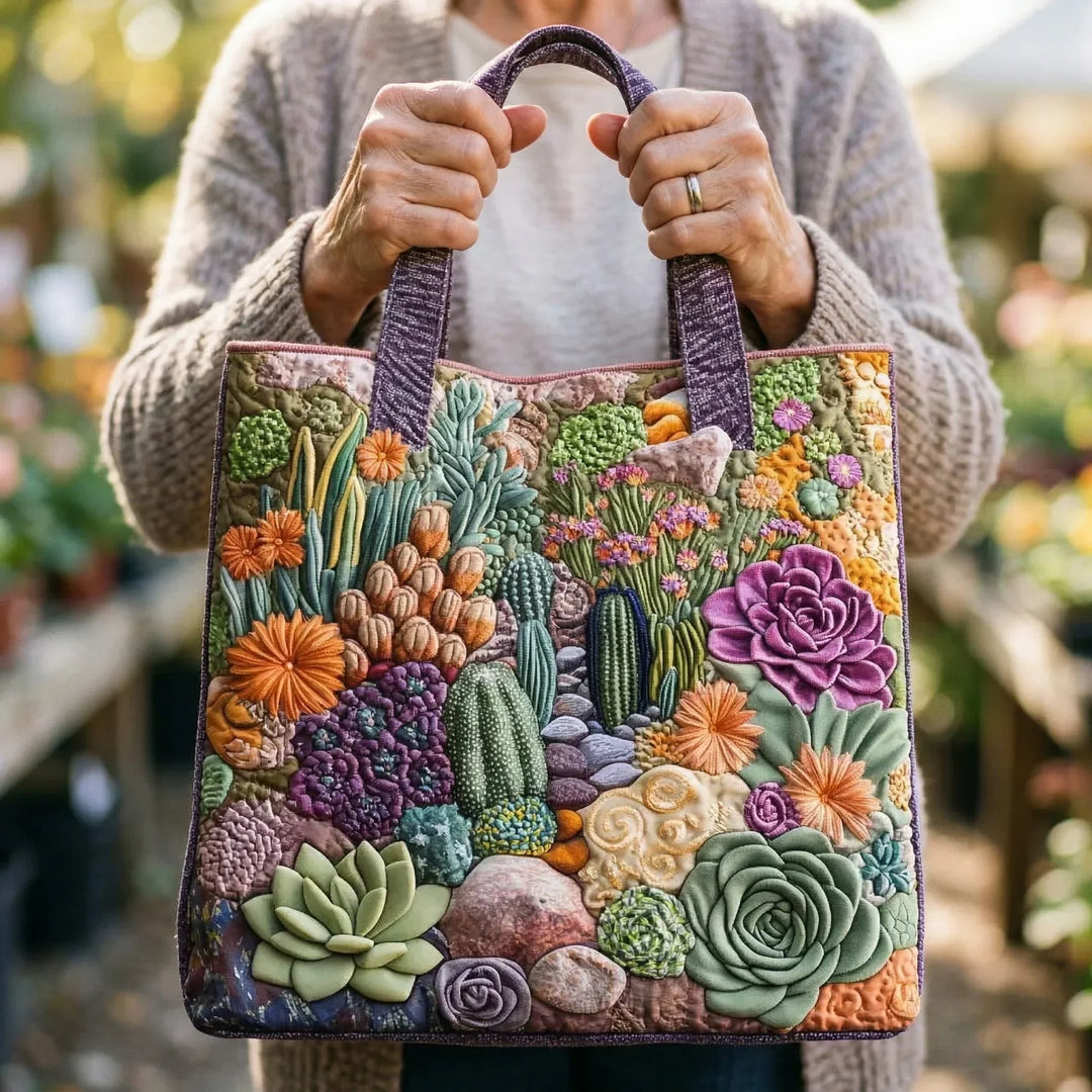 Succulent Garden Handmade Bags — Céline de Montréal — view 2