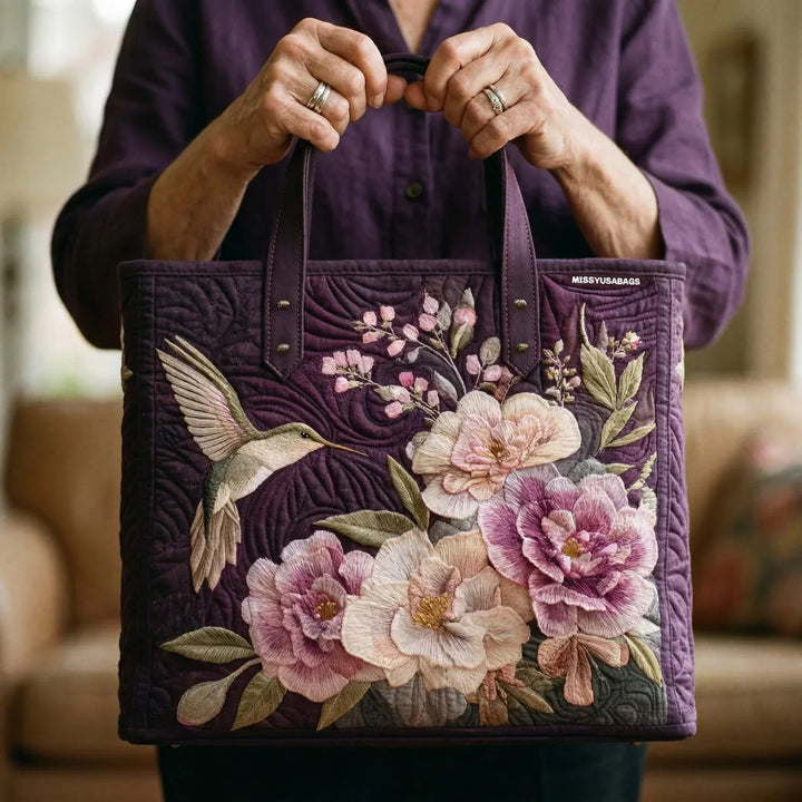 Hummingbirds Orchids Handmade Bags — Céline de Montréal — view 2