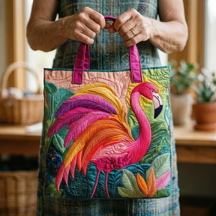 Rainbow Flamingo Handmade Bags — Céline de Montréal — view 2