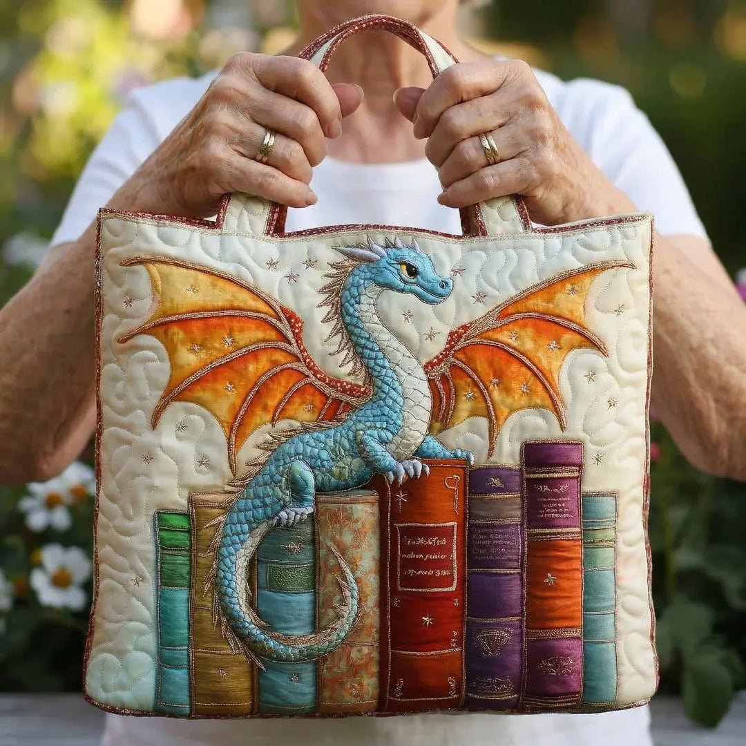 Dragon Guardian of Books Handmade Bags — Céline de Montréal — view 2