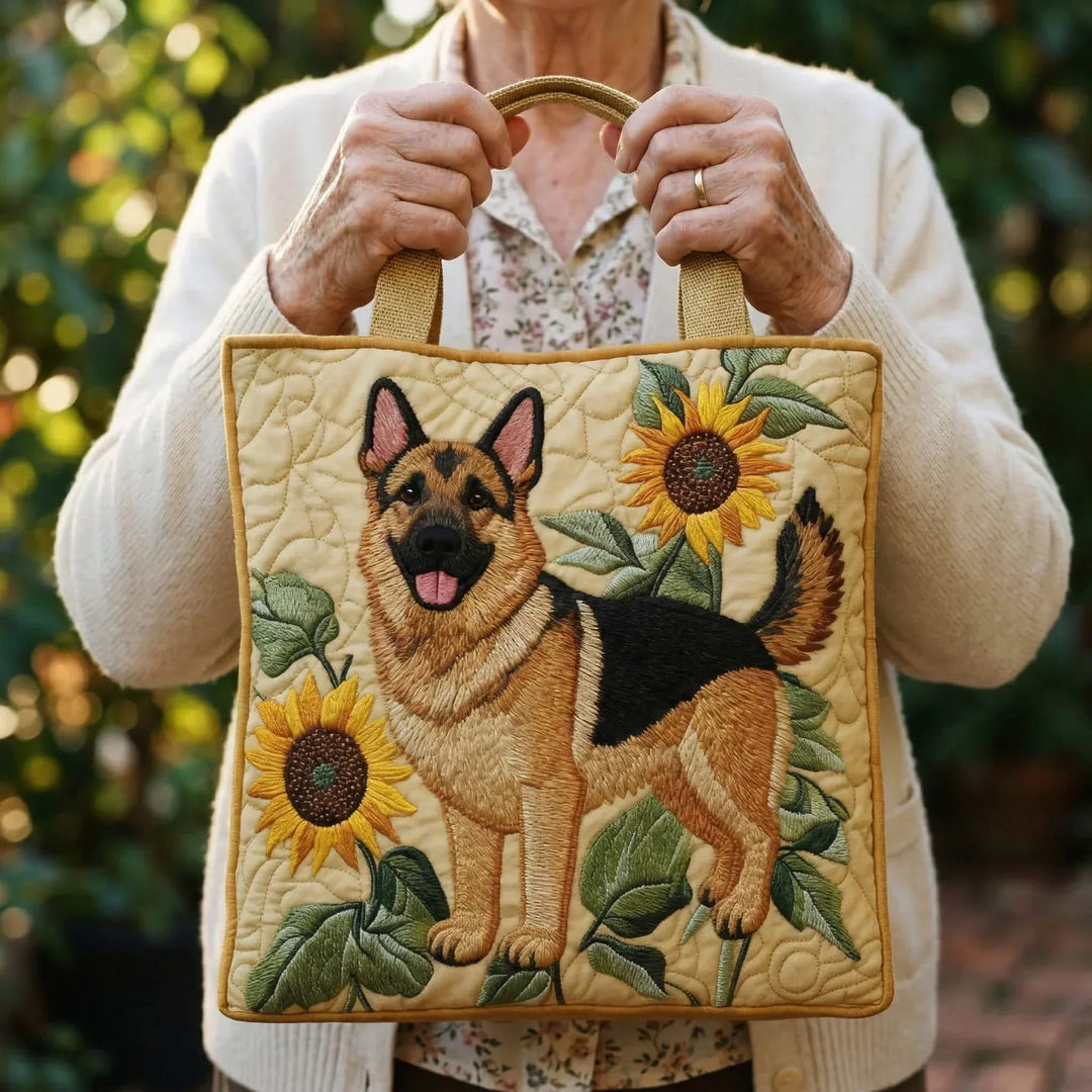 Floral German Shepherd Handmade Bags — Céline de Montréal — view 2