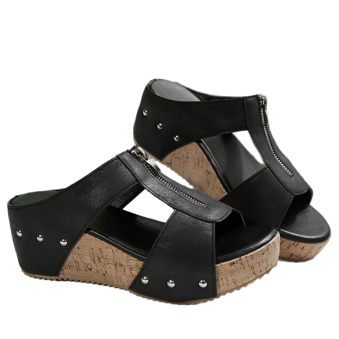 Gigi Wedge Sandals — Céline de Montréal — view 11