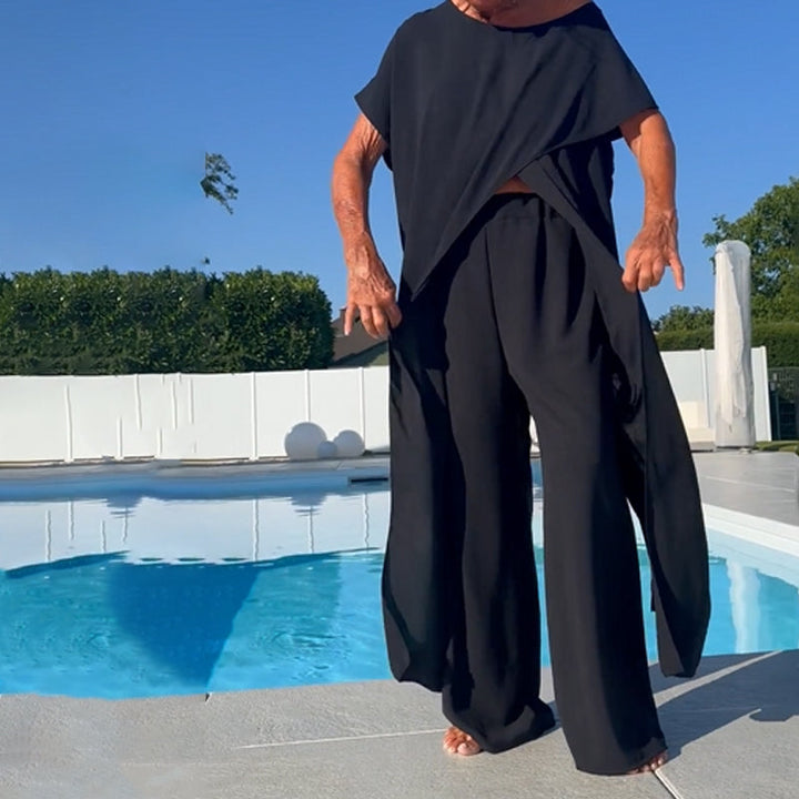 Gabbie Elegant Off-Shoulder Two-Piece Set Two-Piece Sets — Céline de Montréal — view 6