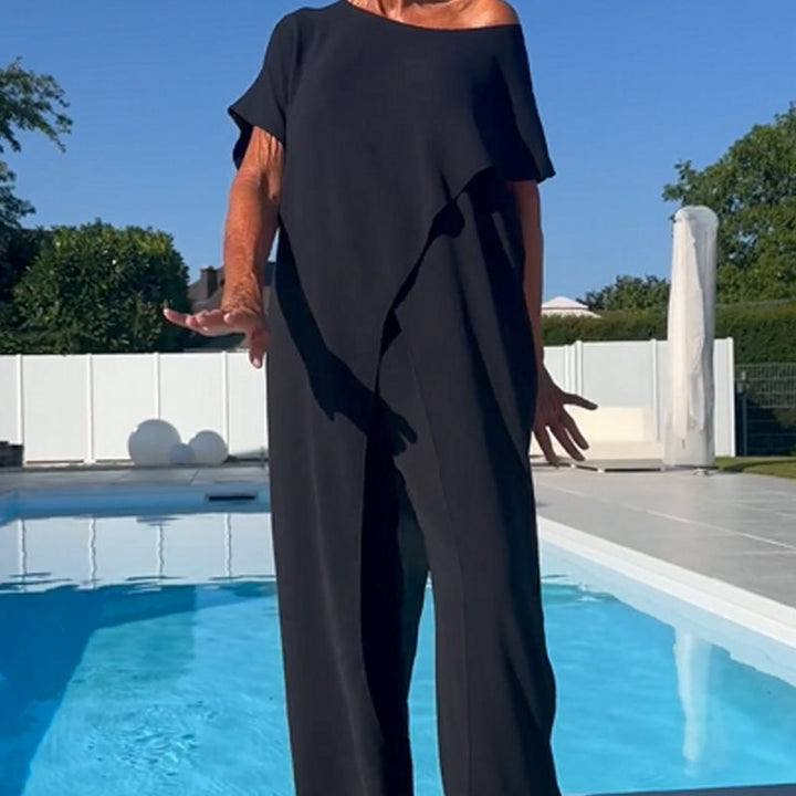 Gabbie Elegant Off-Shoulder Two-Piece Set Two-Piece Sets — Céline de Montréal — view 5