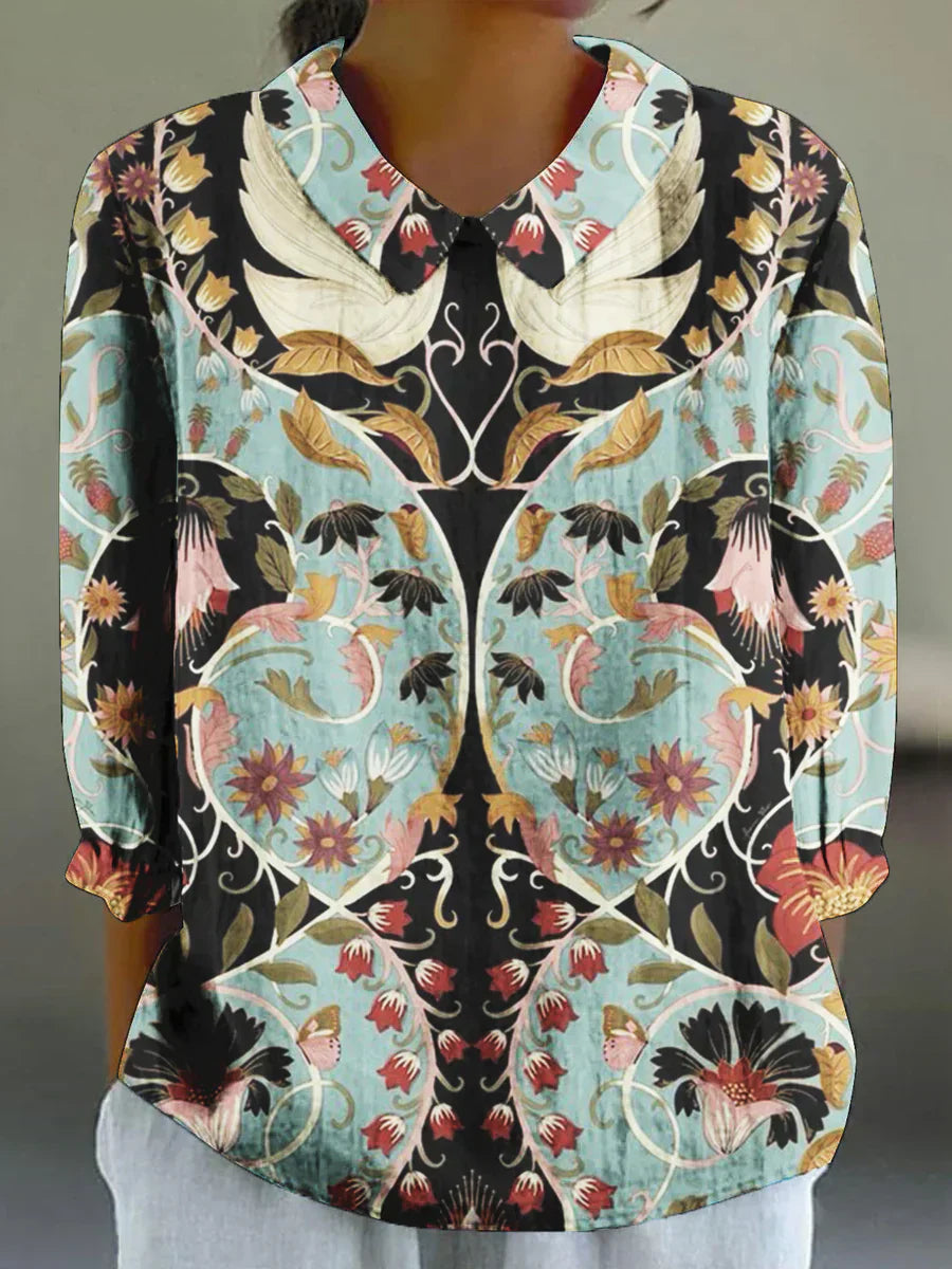 Everly Enchanted Tapestry Blouse Blouses — Céline de Montréal