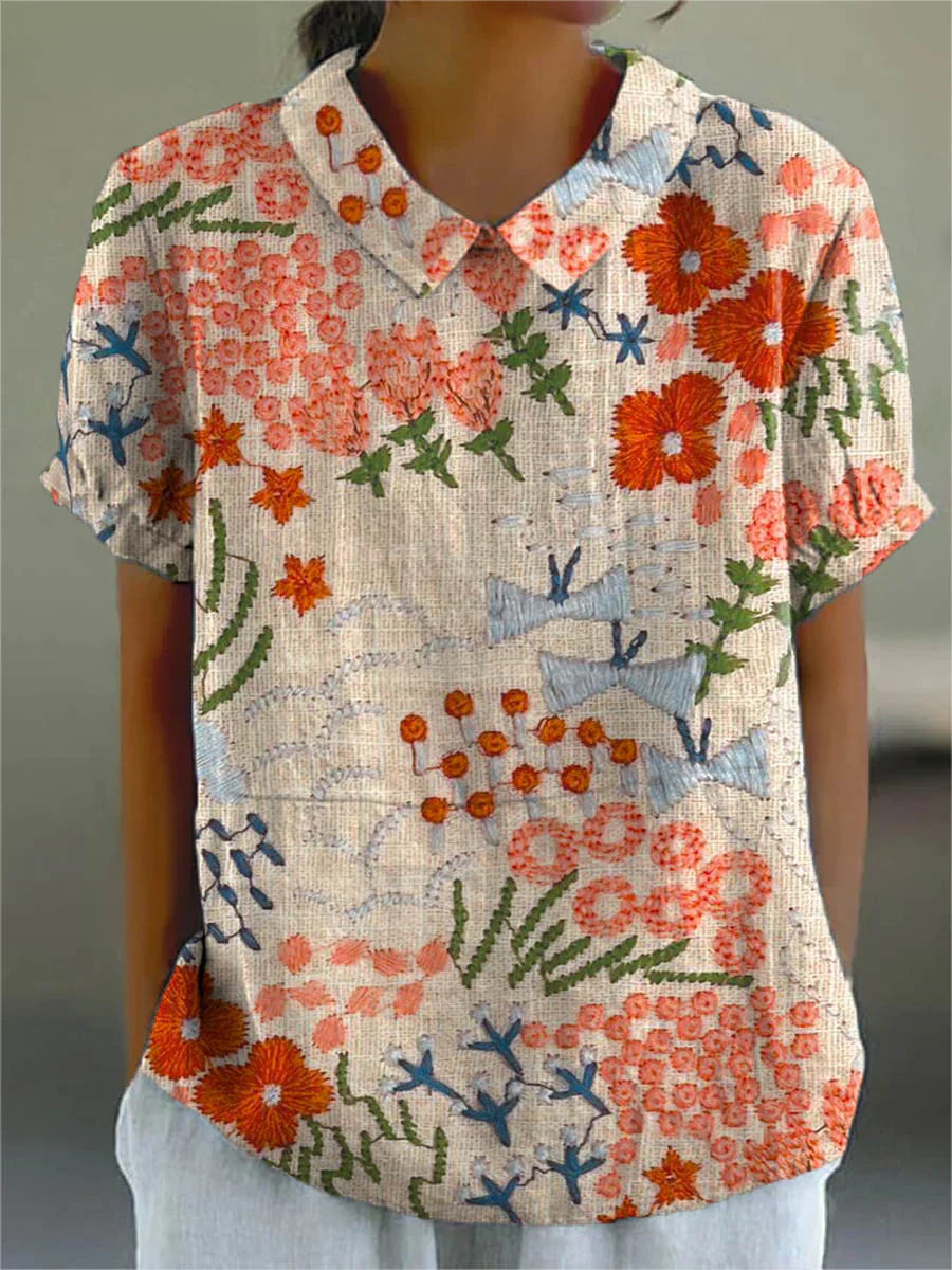 Iris Rustic Garden Blouse Blouses — Céline de Montréal